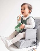 Saro Baby Bol anti-alunecare din silicon alimentar si lingurita Mint