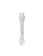 Saro Baby Prima lingurita de hranire cu varf din silicon moale Soft-Ended Grey