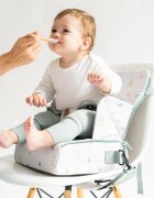 Saro Baby Scaun de masa portabil Aloha 2 in 1 design multifunctional geanta de mana centura de siguranta