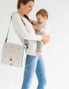 Saro Baby Scaun de masa portabil Aloha 2 in 1 design multifunctional geanta de mana centura de siguranta