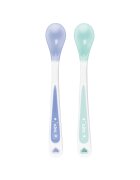 Saro Baby Set 2 lingurite termice Soft-Ended blue mint