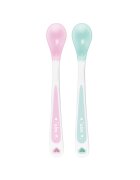 Saro Baby Set 2 lingurite termice Soft-Ended rose mint