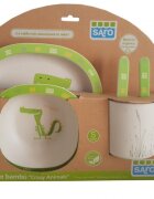 Saro Baby Set 5 piese alimentatie Crazy Animals Crocodil