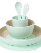 Saro Baby Set complet de masa 5 piese cu ventuza Nordic Mint