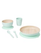 Saro Baby Set complet de masa 5 piese cu ventuza Nordic Mint