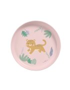 Saro Baby Set complet de masa cu 5 piese Jungle Cheetahs rose