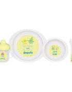 Saro Baby Set complet de masa cu 5 piese La Pera Limonera yellow