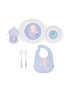 Saro Baby Set complet de masa cu 6 piese Ocean Life blue