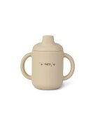 Saro Baby Set diversificare cu 4 piese din silicon Food Fun mustard