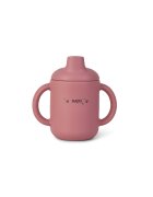 Saro Baby Set diversificare cu 4 piese din silicon Food Fun pink