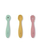 Saro Baby Set pre-lingurite din silicon pentru diversificare bebelusi blossom