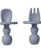 Saro Baby Set tacamuri pentru autodiversificare cu protectie anti-inec silicon Cutlery blue