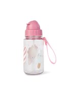 Saro Baby Sticla de apa pentru copii Saro Ice Cream 400 ml cu pai din silicon retractabil anti-picurare din tritan fara BPA