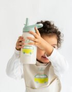 Saro Baby Sticla termos din otel inoxidabil cu pai Happy Dinos 350 ml