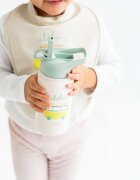Saro Baby Sticla termos din otel inoxidabil cu pai Happy Dinos 350 ml