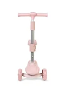 Saro Baby Trotineta evolutiva 2 in 1 Saro Cool Rider pink pliabila cu scaunel bluetooth difuzor roti LED si frana spate pentru copii 12 luni+ greutatea admisa 50 kg