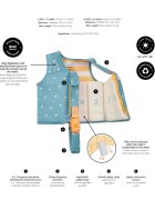 Saro Baby Vesta de inot pentru copii cu protectie UV UPF 50+ Sea la Vie by Saro M 3-6 ani
