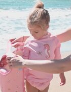 Saro Baby Vesta de inot pentru copii cu protectie UV UPF 50+ Seahorse by Saro S 1-3 ani