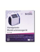 SCALA Tensiometru digital automat pentru incheietura ultra-subtire 2x50 memorii indicator OMS detectie aritmii