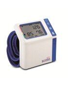 SCALA Tensiometru digital automat pentru incheietura ultra-subtire 2x50 memorii indicator OMS detectie aritmii