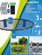 Scatch Joc cu mingea game Spiderball include plasa rotunda cu baza minge gonflabila pompa i o geanta practica de transport