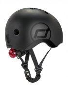 SCOOT AND RIDE Casca de protectie pentru copii cu sistem de reglare magnetic cu led Scoot Ride Black Gold Scoot Ride S-M 3 ani+