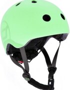SCOOT AND RIDE Casca de protectie pentru copii cu sistem de reglare magnetic cu led Scoot Ride Kiwi S-M 3 ani+