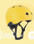 SCOOT AND RIDE Casca de protectie pentru copii cu sistem de reglare magnetic cu led Scoot Ride Lemon S-M 3 ani+