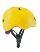 SCOOT AND RIDE Casca de protectie pentru copii cu sistem de reglare magnetic cu led Scoot Ride Lemon S-M 3 ani+