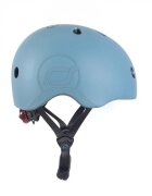 SCOOT AND RIDE Casca de protectie pentru copii cu sistem de reglare magnetic cu led Scoot Ride Steel S-M 3 ani+
