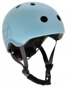 SCOOT AND RIDE Casca de protectie pentru copii cu sistem de reglare magnetic cu led Scoot Ride Steel S-M 3 ani+