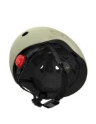 SCOOT AND RIDE Casca de protectie pentru copii cu sistem de reglare magnetic si LED Olive S-M 51-55 cm 3 ani+