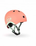 SCOOT AND RIDE Casca de protectie pentru copii cu sistem de reglare Scoot Ride Peach 1+