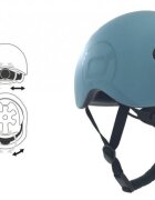 SCOOT AND RIDE Casca de protectie pentru copii cu sistem de reglare Scoot Ride Steel 1 an+