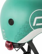 SCOOT AND RIDE Casca de protectie pentru copii sistem de reglare magnetic cu led XXS-S 45-51 cm 1 an+ Forest Reflectorizant Scoot Ride