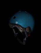 SCOOT AND RIDE Casca de protectie pentru copii sistem de reglare magnetic cu led XXS-S 45-51 cm 1 an+ Forest Reflectorizant Scoot Ride
