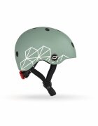 SCOOT AND RIDE Casca de protectie pentru copii sistem de reglare magnetic cu led XXS-S 45-51 cm 1 an+ Green Lines Scoot Ride