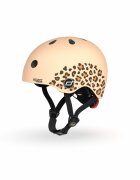 SCOOT AND RIDE Casca de protectie pentru copii sistem de reglare magnetic cu led XXS-S 45-51 cm 1 an+ Leopard Scoot Ride