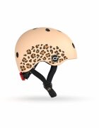 SCOOT AND RIDE Casca de protectie pentru copii sistem de reglare magnetic cu led XXS-S 45-51 cm 1 an+ Leopard Scoot Ride