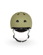 SCOOT AND RIDE Casca de protectie pentru copii sistem de reglare magnetic cu led XXS-S 45-51 cm 1 an+ Olive Scoot Ride