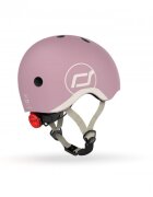 SCOOT AND RIDE Casca de protectie pentru copii sistem de reglare magnetic cu led XXS-S 45-51 cm 1 an+ Wildberry Scoot Ride