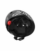 SCOOT AND RIDE Casca de protectie pentru copii sistem de reglare magnetic cu led XXS-S 45-51 cm 1 an+ Zebra Scoot Ride