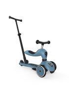 SCOOT AND RIDE Trotineta copii cu sezut si maner transformabila 3in1 Highwaykick 1 Push and Go Steel 1-5 ani pana la 50 kg Scoot Ride