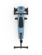 SCOOT AND RIDE Trotineta copii cu sezut si maner transformabila 3in1 Highwaykick 1 Push and Go Steel 1-5 ani pana la 50 kg Scoot Ride