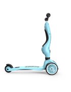 SCOOT AND RIDE Trotineta copii cu sezut transformabila 2 in 1 HighwayKick 1 Blueberry 1-5 ani pana la 50 kg Scoot Ride
