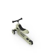 SCOOT AND RIDE Trotineta copii cu sezut transformabila 2 in 1 HighwayKick 1 Olive 1-5 ani pana la 50 kg Scoot Ride