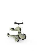 SCOOT AND RIDE Trotineta copii cu sezut transformabila 2 in 1 HighwayKick 1 Olive 1-5 ani pana la 50 kg Scoot Ride