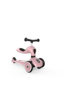 SCOOT AND RIDE Trotineta copii cu sezut transformabila 2 in 1 HighwayKick 1 Rose 1-5 ani pana la 50 kg Scoot Ride