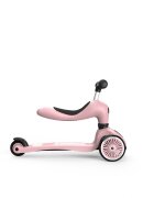 SCOOT AND RIDE Trotineta copii cu sezut transformabila 2 in 1 HighwayKick 1 Rose 1-5 ani pana la 50 kg Scoot Ride