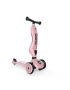 SCOOT AND RIDE Trotineta copii cu sezut transformabila 2 in 1 HighwayKick 1 Rose 1-5 ani pana la 50 kg Scoot Ride